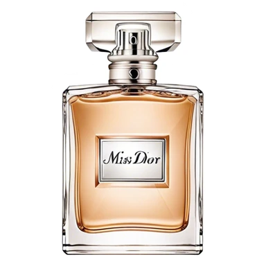 Dior miss dior eau de parfum, squares bottle,beige sticker