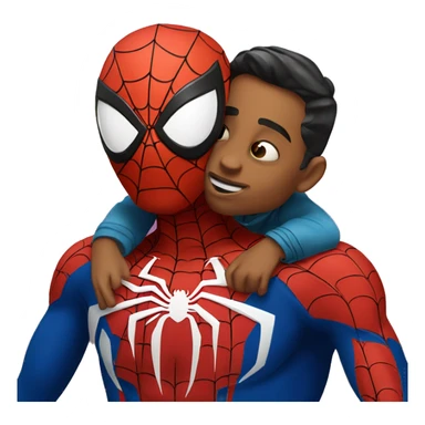 Spider-Man kissing guy  sticker