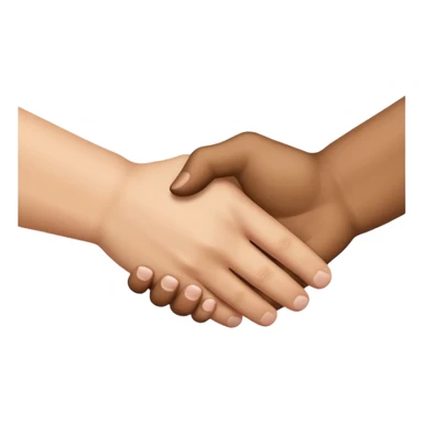 Handshake only hands sticker