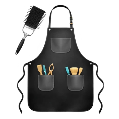 Hairdresser apron sticker
