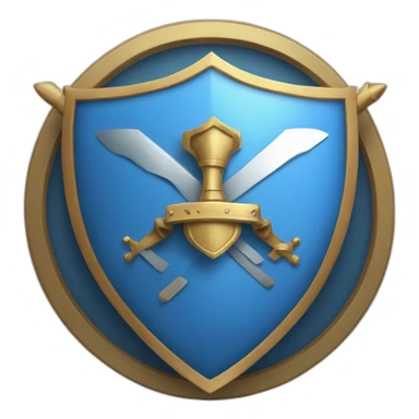 Blue moderator Shield  sticker
