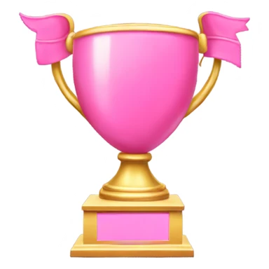 pink award plaque sticker