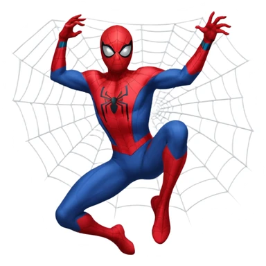 Spider man lanzando telarañas sticker