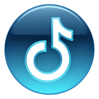 glowy tiktok logo with clear background sticker