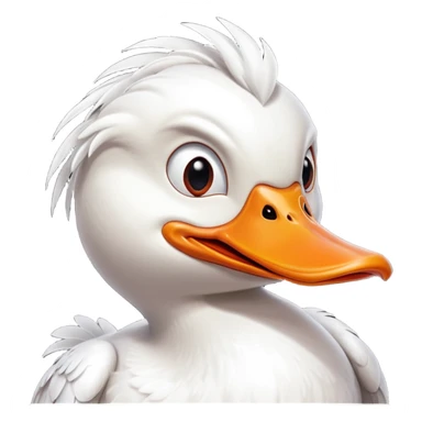 Ferocious duck  sticker