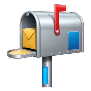 silver mailbox front sticker