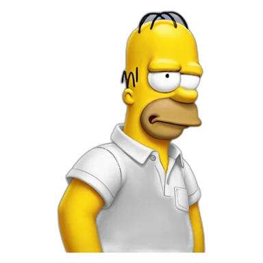 homer simpson hedge sticker