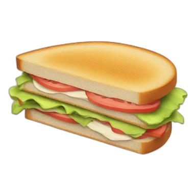 Simple sandwich 🥪 for school sticker