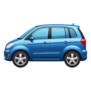 carro familiar de lado  sticker