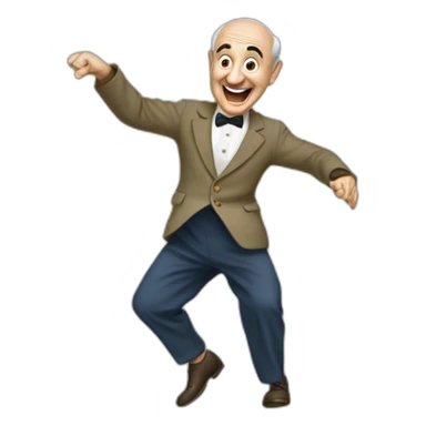 Louis de Funès dancing sticker