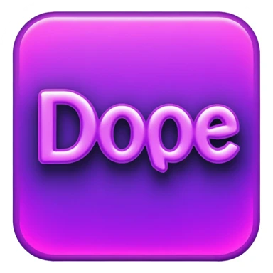 the word dope sticker