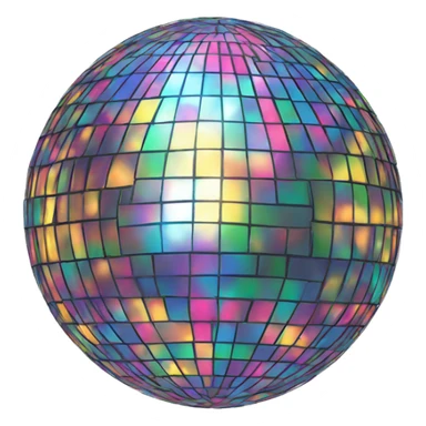 Disco ball sticker