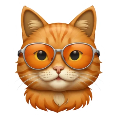 Cat wearing sunglasses sticker
