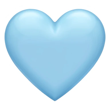 A pastel blue heart sticker
