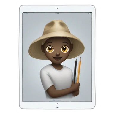 ipad with apple pencil sticker