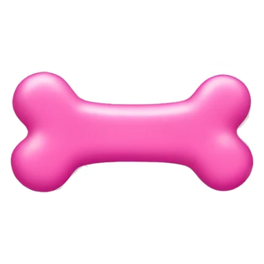 Pink dog bone sticker