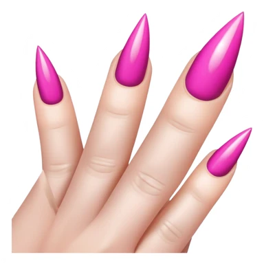 pink gothic nails sticker