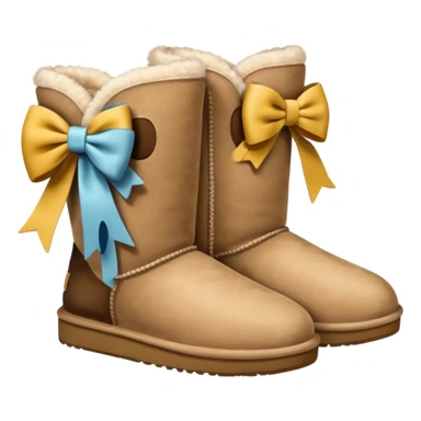 Uggs with bows sticker