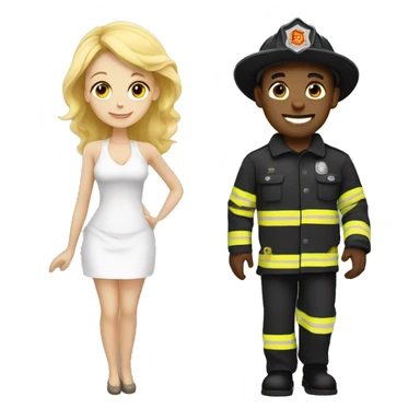 Black fireman with a white wife  sticker