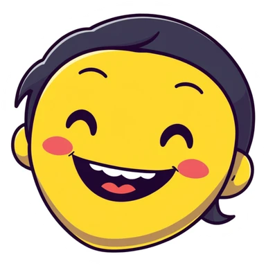 a person laughing sticker