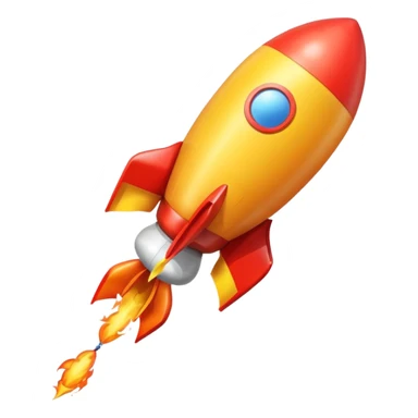rocket shaped flying balloons sticker