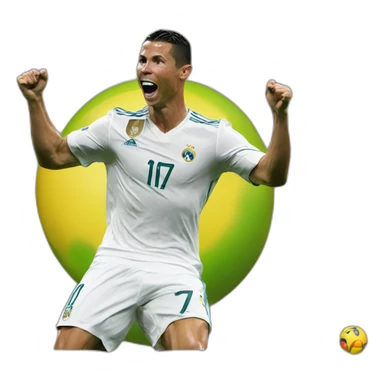 Ronaldo célébration sticker
