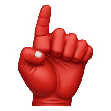 Saitama red hand punch sticker