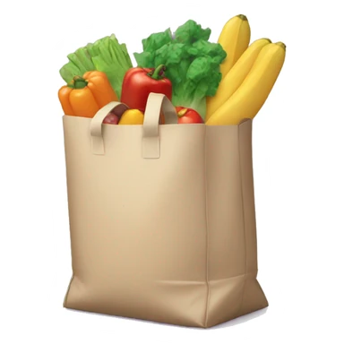 bag of groceries sticker