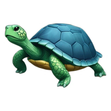 Pieuvres sur tortue  sticker