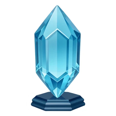 Magic Aquamarine mineral crystal On the stand sticker