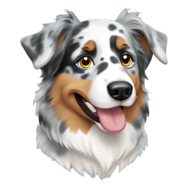 Blue Merle Australian shepherd  sticker