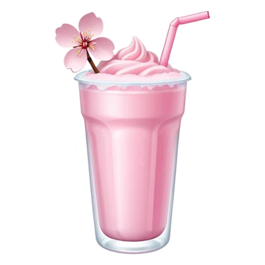 Pastel pink Cherry Blossom Sakura Slushie  sticker