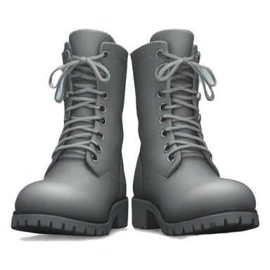 a pair of High grey boots sticker