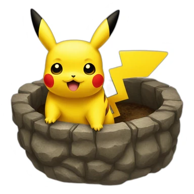 pikachu_qui_attrape_red sticker