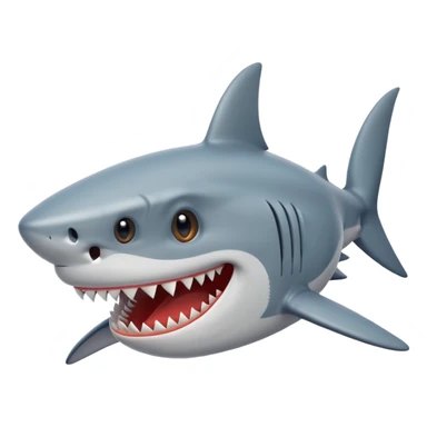 Shark laughing sticker