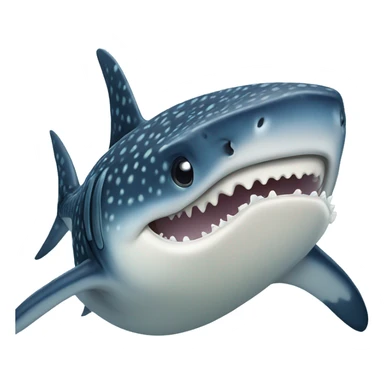 Whale shark no teeth sticker