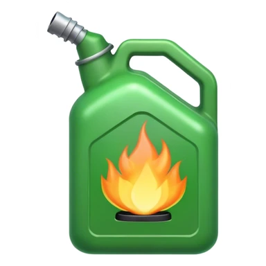 GREEN gas can sticker