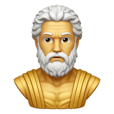 Bust of Zeus sticker