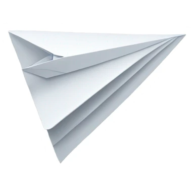 paper plane, simple  sticker