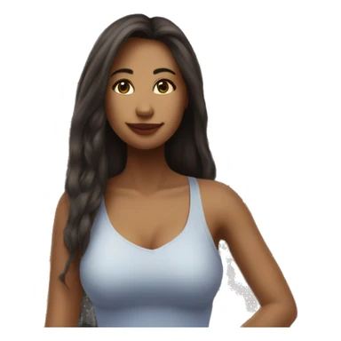 woman-giantess-in a city sticker