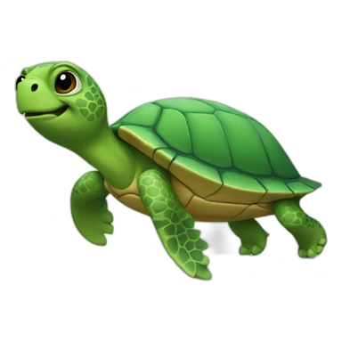 Turtle on a surfboard sticker