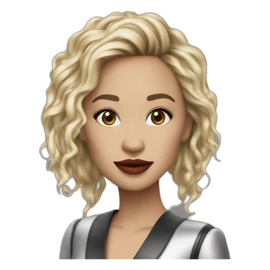 Mélanie martinez singer of dollhouse with splithair sticker