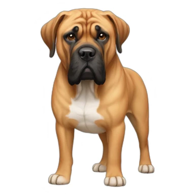 bullmastiff colère sticker