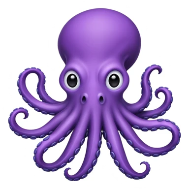 purple octopus sticker