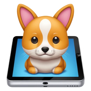 drawing a pet an ipad sticker