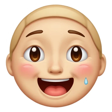crying laughing face sticker