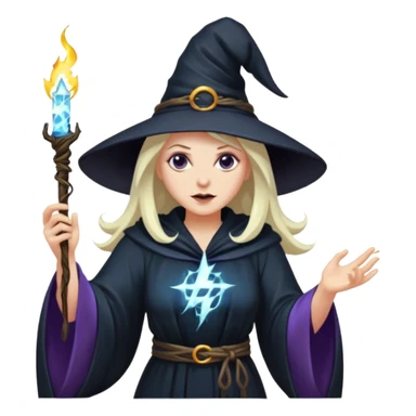 Witch being electrocuted sticker