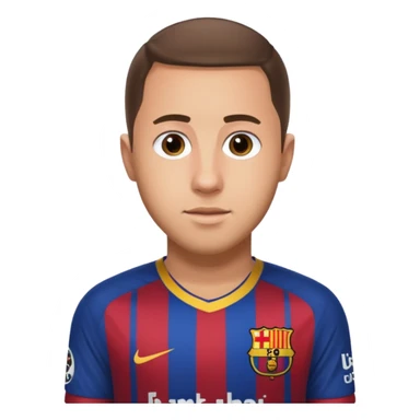 Crea a Eden Hazard con la camiseta del Barcelona sticker