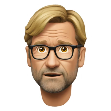Klopp dizzy head sticker