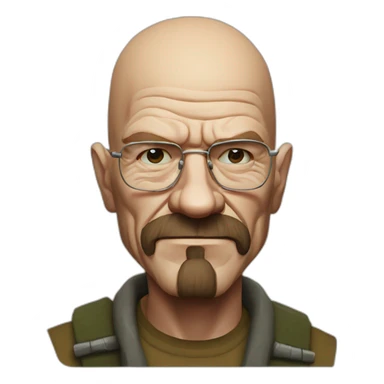 walter white like a ogre sticker